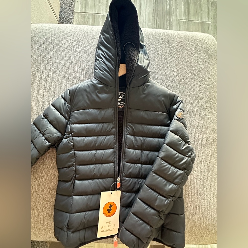 Save the Duck Hooded Animal Free Puffer Jacket